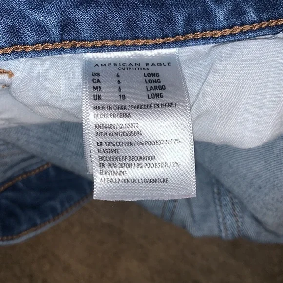 American Eagle Skinny Jeans Size 6 Long - Picture 4 of 4